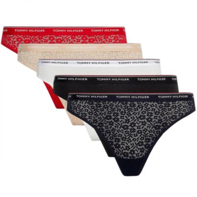 15. Tommy Hilfiger 5-Pack Thong Underwear W UW0UW04995