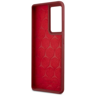 7. Mercedes Silicone Line Case for Samsung Galaxy S21 Ultra - Red