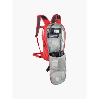 3. EVOC Ride 8 + Hydration Bladder 2 true red backpack with hydration bladder