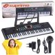 10. SUPRIMO 605 UFB - keyboard with microphone for learning to play, designed for children