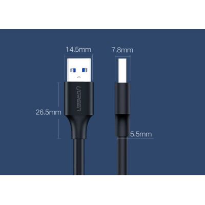 12. Ugreen cable USB 2.0 cable (male) - USB 2.0 (male) 0.5 m black (US128 10308)