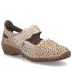 Women's leather velcro openwork shoes, multicolor Rieker 41399-92