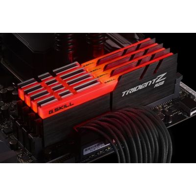 4. G.Skill Trident Z RGB (For AMD) F4-3200C16Q-32GTZRX Memory Module 32 GB 4 x 8 GB DDR4 288-pin DIMM
