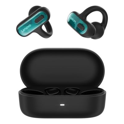 2. Lenovo X500 | Open-Ear Clip-on Earbuds | Built-in microphone | Bluetooth | Black