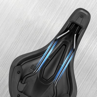 6. Rockbros B824 sports ergonomic bicycle saddle - black