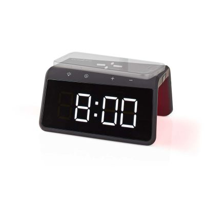 5. Nedis WCACQ30BK Alarm Clock Digital Alarm Clock Black