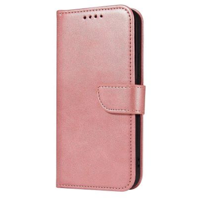 2. Magnet Case elegant case case cover with a flap and stand function Poco M4 Pro 5G pink