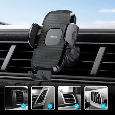 6. Joyroom JR-ZS259 car holder clamping phone to the air vent - black