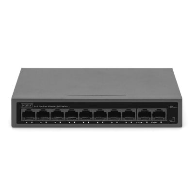 3. Switch PoE 8+2 Port FE 8 Port PoE 802.3at, 10/100 Mbps