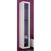 VIGO glass display cabinet '180' 180/40/30 white/white glazed