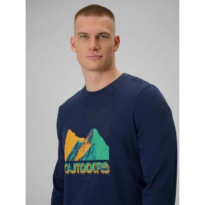 4. Longsleeve with print for men 4F 4FRAW25TLONM618-31S