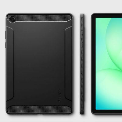 11. Spigen Rugged Armor Case for Samsung Galaxy Tab A11+ Plus 11.0 X230 / X235 / X236 - Black