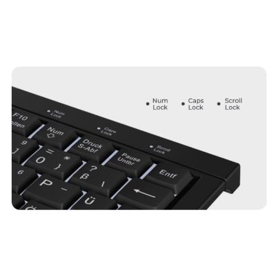 2. KeySonic KSK-3011ELC (DE) Keyboard Home USB QWERTZ German Black