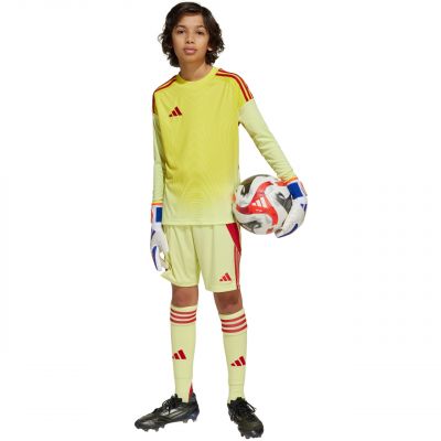 9. adidas Tiro 25 Competition Long Sleeve Kids' Goalkeeper Jersey Yellow and Red KJN2020