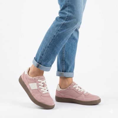 5. Women's pink leather sneakers Big Star TT274175
