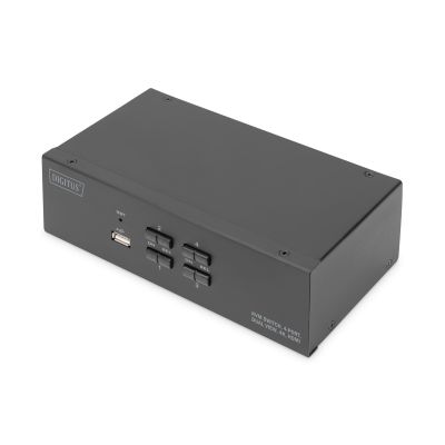 2. Digitus KVM Switch, 4-Port, Dual Monitor Support, 4K, HDMI®