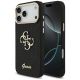 Guess Fixed Glitter Big 4G Metal Frame case for iPhone 17 Pro Max - black