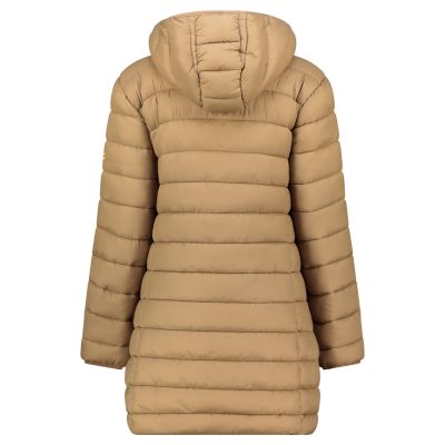 4. Women’s Jacket Geographical Norway ATIKAMAP LONG HOOD TAUPE DB LADY 233 (WZ5137F/GN-TAUPE)