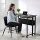 2. MACLEAN FOLDABLE DESK / TABLE MACLEAN, BLACK, MOBILE 100X73CM, MAX. 50KG, ANGLED, L-SHAPED, MC-126 L/B MC-126 L/B