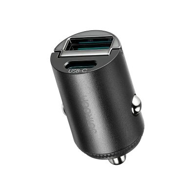 5. Joyroom JR-CCN18 65W A+C Pull-Ring Style Mini Car Charger Black