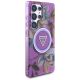 4. Guess Glitter Flowers Triangle Buttons MagSafe case for Samsung Galaxy S25 Ultra - purple
