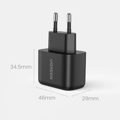12. Ugreen USB Type C charger 25W Power Delivery + USB Type C cable 2m black (50581)