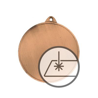 Medal with engraving on laminate