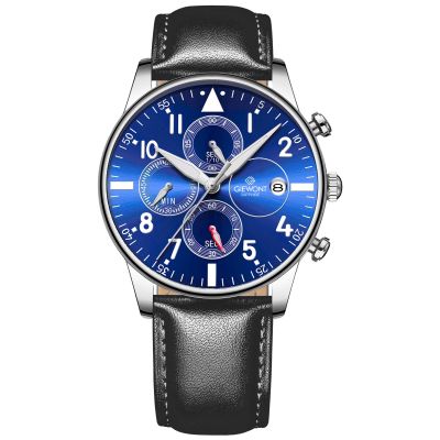 Men's Watch Giewont Chronograph Sapphire Black and Blue GW5630-A3