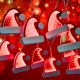 3. LAMPS WIRES GARLAND LED SANTA CLAUS HATS USB