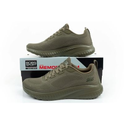 10. Skechers Bobs Squad Chaos Men's Sports Shoes Light Olive