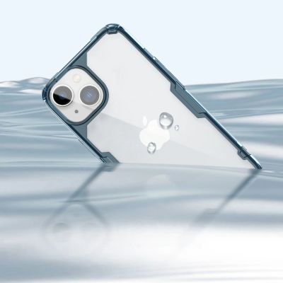 16. Nillkin Nature Pro iPhone 14 Plus case, armored cover, blue cover