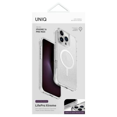 4. Uniq LifePro Xtreme Magclick Charging Case for iPhone 16 Pro Max - Clear