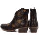 5. Women's cowboy boots snake print black M.Daszyński MR2382
