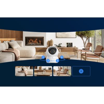 10. EZVIZ H6c G1 4K Spherical IP Security Camera Indoor 3840 x 2160 px Ceiling/Wall/Desk