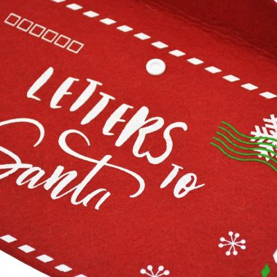 12. CHRISTMAS ENVELOPE LETTER TO SANTA CLAUS FELT 38x30CM LETTERS SANTA