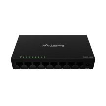 LANBERG SWITCH DSM1-1008 8X1GB/S UNMANAGED GIGABIT ETHERNET 12V (METAL HOUSING)