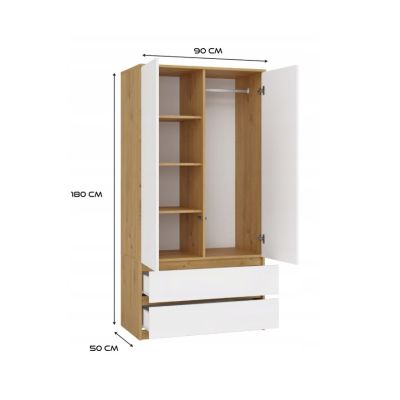 7. MALWA SS-90 ARTISAN WARDROBE / WHITE SET