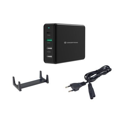 6. Conceptronic OZUL01B Mobile Charger Universal Black AC Fast Charging Internal