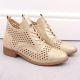 6. Openwork ankle boots Potocki W WOL205 gold