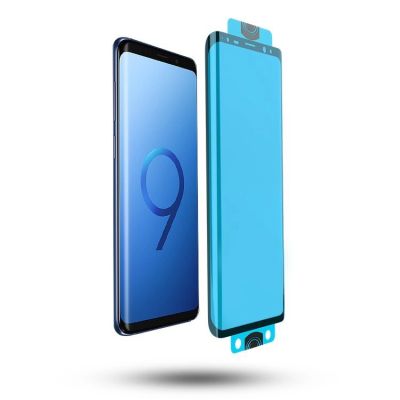 4. 3D Edge Nano Flexi Glass Hybrid Full Screen Protector with frame for Samsung Galaxy S21+ 5G (S21 Plus 5G) black