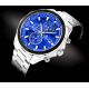 2. Giewont Chronograph Sapphire Silver Blue Men's Watch GW7290-B3