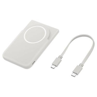 5. Samsung EB-U2500XJEGWW 25W Qi2 5000 mAh USB-C Power Bank with USB-C Cable - MagSafe Compatible USB-C - Gray