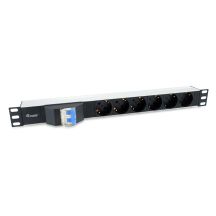 Equip 333312 PDU Power Distribution Unit 6 x Network Sockets 1U Black