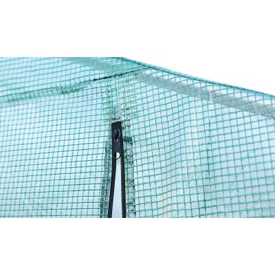 32. GREENHOUSE GARDEN TUNNEL 300x600x200CM PE STRUCTURE STEEL GREEN