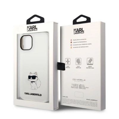 8. Karl Lagerfeld KLHMP14MSNCHBCH iPhone 14 Plus 6.7" hardcase white/white Silicone Choupette MagSafe