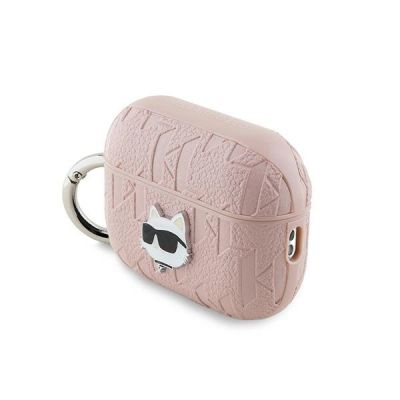 3. Karl Lagerfeld Monogram Choupette Head case for AirPods Pro 2 - pink