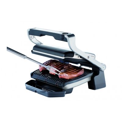 14. Tefal OptiGrill GC712D34 Grill (tabletop – closed; 2000 W; inox colour)