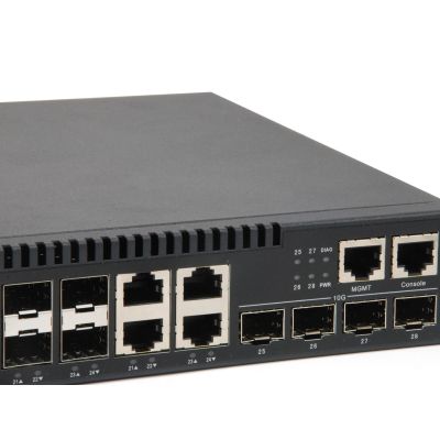 5. LevelOne KILBY GB/L3 28-Port 19" 10 Gb/s Managed Switch