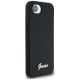 4. Guess Silicone Script Metal Logo MagSafe iPhone 16e Case - Black
