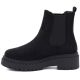 3. Women's suede ankle boots on the platform, black Big Star UU274858
